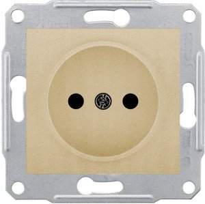 Фото Schneider Electric Sedna SDN2900168 Розетка без заземляющего контакта (16 А, под рамку, скрытая установка, титан)