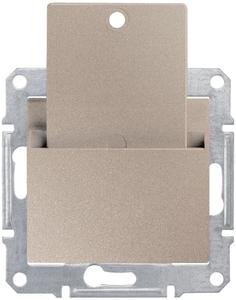 Фото Schneider Electric Sedna SDN1900168 Выключатель для ключ-карты (10 А, под рамку, скрытая установка, титан)