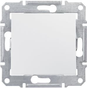 Фото Schneider Electric Sedna SDN0100321 Выключатель одноклавишный (10 А, под рамку, скрытая установка, IP44, белый)