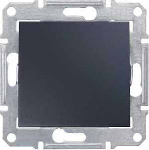 Фото Schneider Electric Sedna SDN0100170 Выключатель одноклавишный (10 А, под рамку, скрытая установка, графит)
