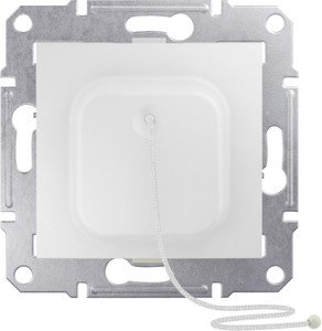 Фото Schneider Electric Sedna SDN1200121 Выключатель со шнуром (10 А, под рамку, скрытая установка, белый)