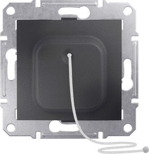 Фото Schneider Electric Sedna SDN1200170 Выключатель со шнуром (10 А, под рамку, скрытая установка, графит)