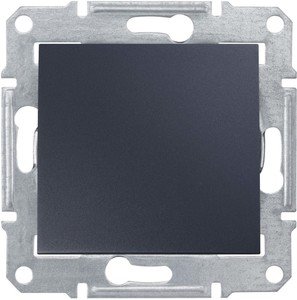 Фото Schneider Electric Sedna SDN0400470 Переключатель одноклавишный (16 А, под рамку, скрытая установка, графит)
