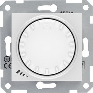 Фото Schneider Electric Sedna SDN2200921 Светорегулятор поворотный (1000 Вт, R+L, под рамку, скрытая установка, белый)