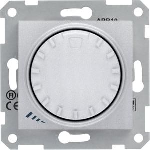 Фото Schneider Electric Sedna SDN2200960 Светорегулятор поворотный (1000 Вт, R+L, под рамку, скрытая установка, алюминий)