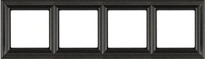 Фото Jung Eco profi Deco EPD484AN Рамка 4-постовая (горизонтальная, антрацит)