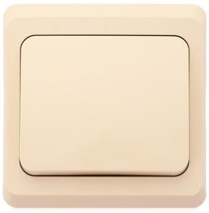 Фото Schneider Electric Этюд BC10-004K Переключатель одноклавишный (10 А, в сборе, скрытая установка, кремовый)