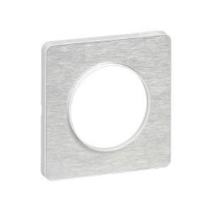 Фото Schneider Electric Odace S52P802K Рамка 1-постовая (алюминий Martele)