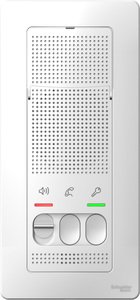 Фото Schneider Electric Blanca BLNDA000011 Переговорное устройство (25 В/30 Ом, 3xAAA, открытая установка, белое)