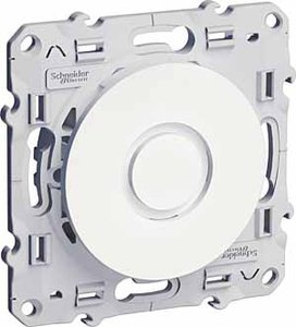 Фото Schneider Electric Odace S52R685 Кнопка для звонка (16 А, под рамку, скрытая установка, белый)