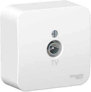 Фото Schneider Electric Blanca BLNTA000011 Розетка телевизионная (TV, в сборе, открытая установка, белая)
