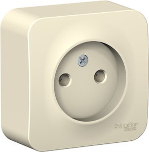 Фото Schneider Electric Blanca BLNRA000102 Розетка одинарная (16 А, в сборе, открытая установка, молоко)
