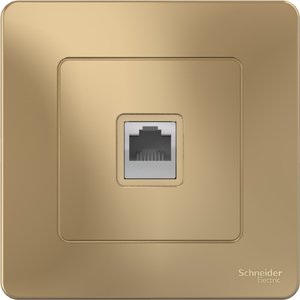 Фото Schneider Electric Blanca BLNIS011004 Розетка телефонная (RJ11, в сборе, скрытая установка, титан)
