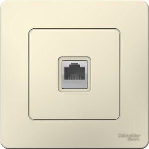 Фото Schneider Electric Blanca BLNIS045002 Розетка компьютерная (RJ45, в сборе, скрытая установка, молоко)
