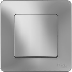 Фото Schneider Electric Blanca BLNVS010103 Выключатель одноклавишный (10 А, в сборе, скрытая установка, алюминий)