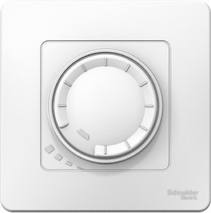 Фото Schneider Electric Blanca BLNSS040011 Светорегулятор поворотный (400 Вт, R+C, в сборе, скрытая установка, белый)