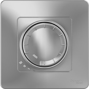 Фото Schneider Electric Blanca BLNSS040013 Светорегулятор поворотный (400 Вт, R+C, в сборе, скрытая установка, алюминий)