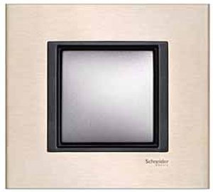 Фото Schneider Electric Unica Class MGU68.002.7A2 Рамка 1-постовая (лунный алюминий)