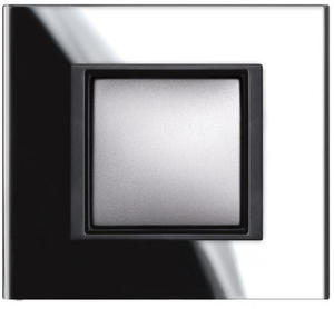Фото Schneider Electric Unica Class MGU68.002.7C1 Рамка 1-постовая (черное стекло)