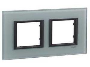 Фото Schneider Electric Unica Class MGU68.004.7C3 Рамка 2-постовая (матовое стекло)