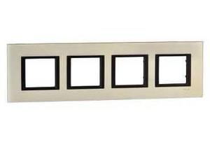 Фото Schneider Electric Unica Class MGU68.008.7A2 Рамка 4-постовая (лунный алюминий)