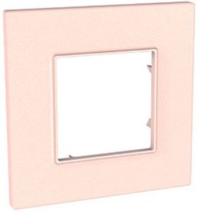 Фото Schneider Electric Unica Quadro MGU4.702.37 Рамка 1-постовая (розовый жемчуг)