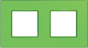Фото Schneider Electric Unica Quadro MGU4.704.28 Рамка 2-постовая (киви)