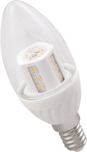 Фото IEK LL-C35-5-230-27-E14-CL Лампа светодиодная PRO C35 свеча 4.5Вт 320Лм 230В 2700К E14 (коробка)