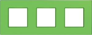 Фото Schneider Electric Unica Quadro MGU4.706.28 Рамка 3-постовая (киви)