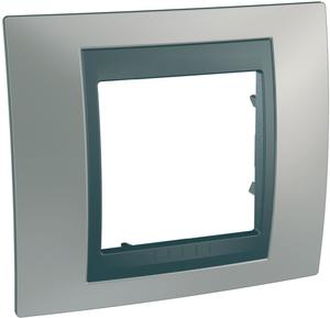 Фото Schneider Electric Unica Top MGU66.002.239 Рамка 1-постовая (графит/никель)