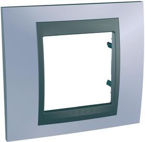 Фото Schneider Electric Unica Top MGU66.002.298 Рамка 1-постовая (графит/берилл)