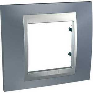 Фото Schneider Electric Unica Top MGU66.002.097 Рамка 1-постовая (алюминий/грэй)