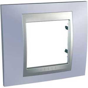 Фото Schneider Electric Unica Top MGU66.002.098 Рамка 1-постовая (алюминий/берилл)