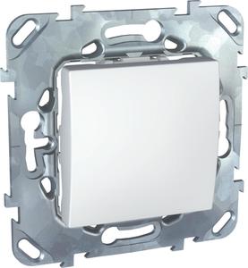 Фото Schneider Electric Unica MGU5.203.18ZD Переключатель одноклавишный (10 А, под рамку, скрытая установка, белый)