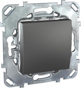 Фото Schneider Electric Unica Top MGU5.201.12ZD Выключатель одноклавишный (10 А, под рамку, скрытая установка, графит)