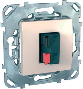 Фото Schneider Electric Unica MGU5.486.25ZD Розетка аудио (1 канал, под рамку, скрытая установка, бежевая)
