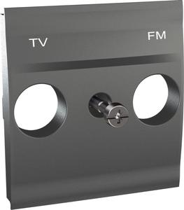Фото Schneider Electric Unica Top MGU9.440.12 Крышка розетки телевизионной (TV+Radio, графит)
