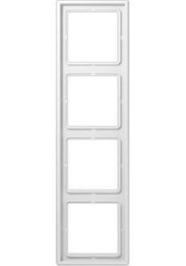 Фото Jung LS990 LS984WW Рамка 4-постовая (универсальная, белая)