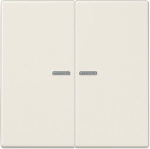 Фото Jung LS990 LS995KO5 Клавиша двойная с линзой (слоновая кость)