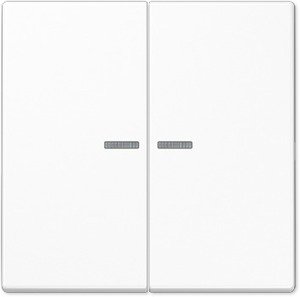 Фото Jung LS990 LS995KO5WW Клавиша двойная с линзой (белая)