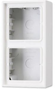 Фото Jung LS990 LS582AWW Коробка двойная для наружного монтажа (белая)