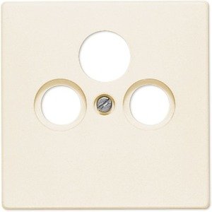 Фото Jung LS990 LS990SAT Крышка розетки телевизионной (TV+SAT+Radio, слоновая кость)