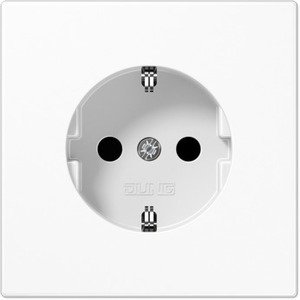 Фото Jung LS990 LS520WW Розетка с заземляющим контактом (16 А, под рамку, скрытая установка, белая)