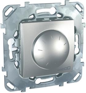 Фото Schneider Electric Unica Top MGU5.510.30ZD Светорегулятор поворотный (ЭПРА 1-10В DC, 400 Вт, R+L, под рамку, скрытая установка, алюминий)