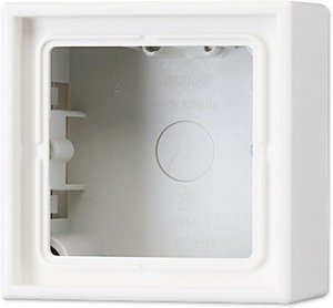 Фото Jung LS990 LS981AWW Коробка для наружного монтажа (белая)
