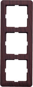 Фото Schneider Electric W59 KD-3-98 Рамка 3-постовая (мореный дуб)