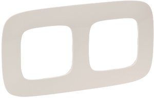 Фото Legrand Valena Allure 754312 Рамка 2-постовая (универсальная, слоновая кость)