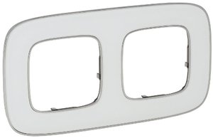 Фото Legrand Valena Allure 754422 Рамка 2-постовая (универсальная, зеркало)