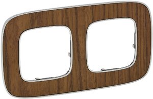 Фото Legrand Valena Allure 754462 Рамка 2-постовая (универсальная, орех)