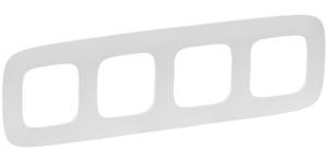 Фото Legrand Valena Allure 754414 Рамка 4-постовая (универсальная, жемчуг)